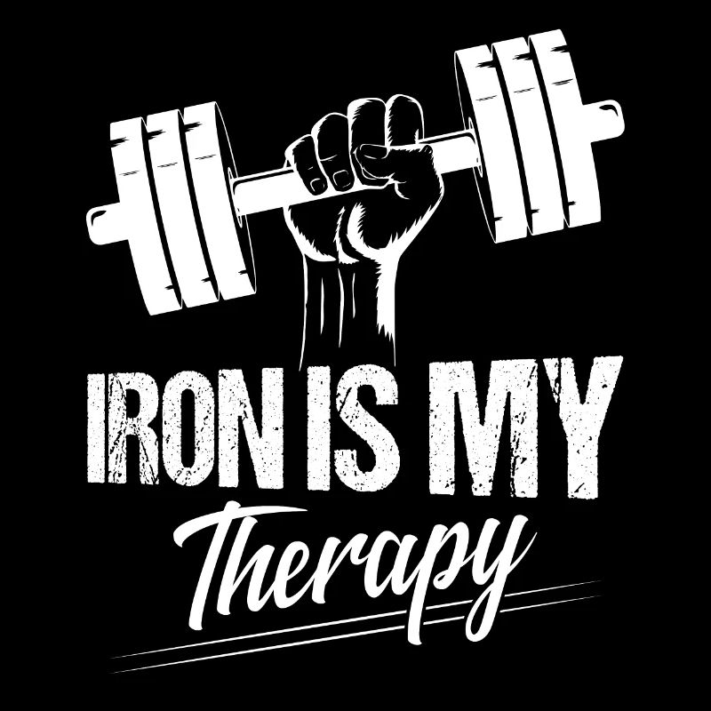 Iron Is My Therapy Workout Training Weight Lifting