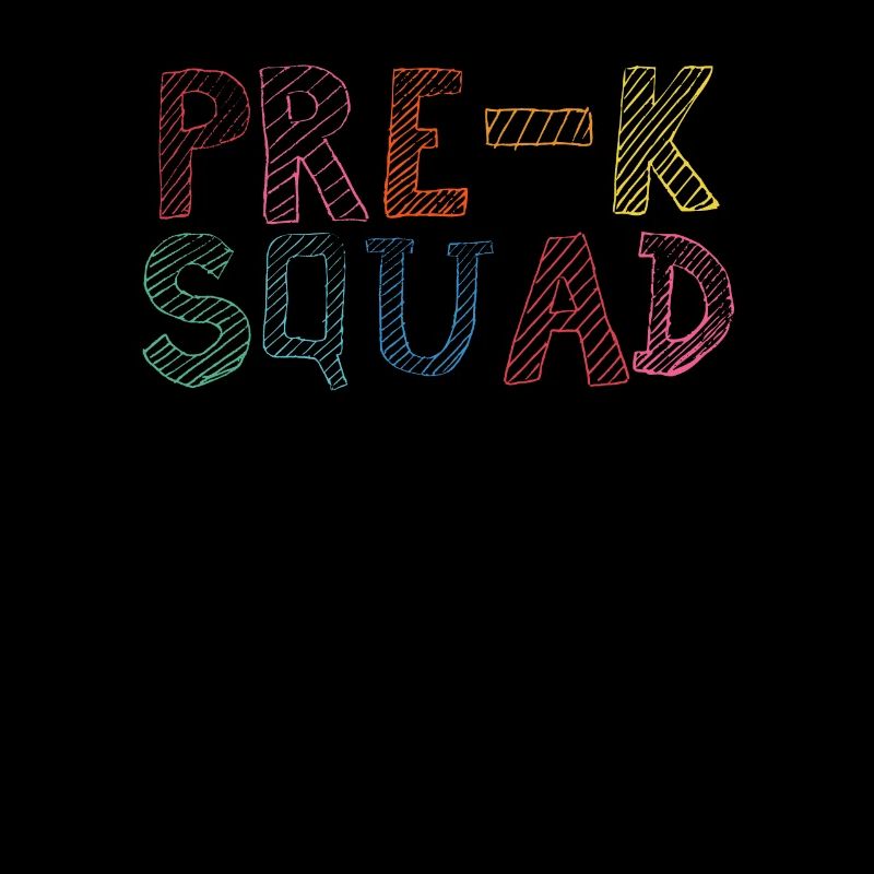 Pre-K Squad Lehrer Student Vorschule 100. Tag der