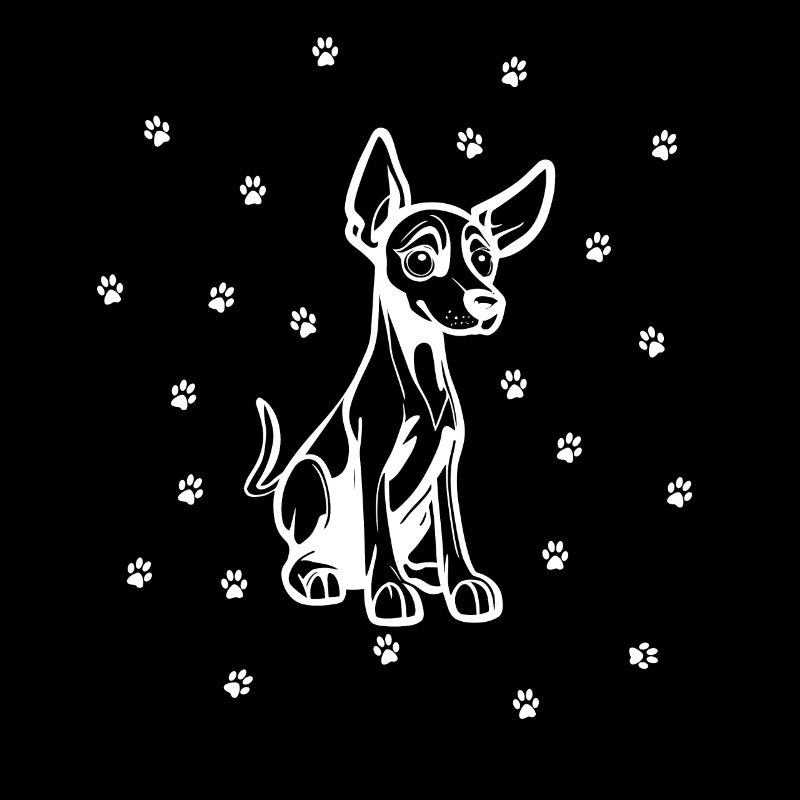 Doberman Pinscher avec de petites pattes