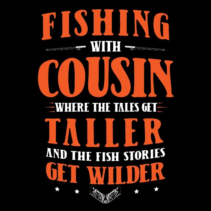 Pêche Cousin Pêcheur Cousins Drôle Poisson Perfec