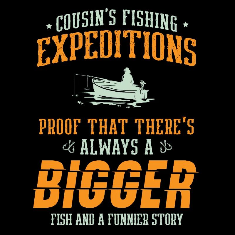 Pêche Cousin Pêcheur Cousins Drôle Poisson Perfec