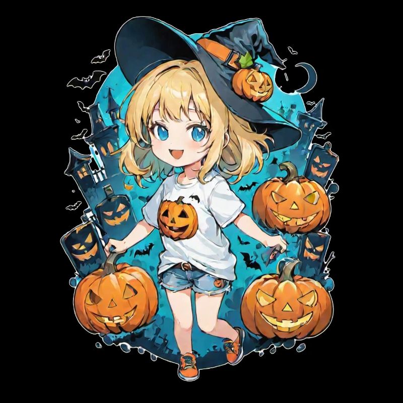 Halloween Witch Pumpkin Manga