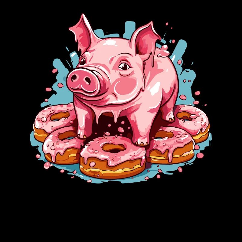 Le cochon beignet glacé