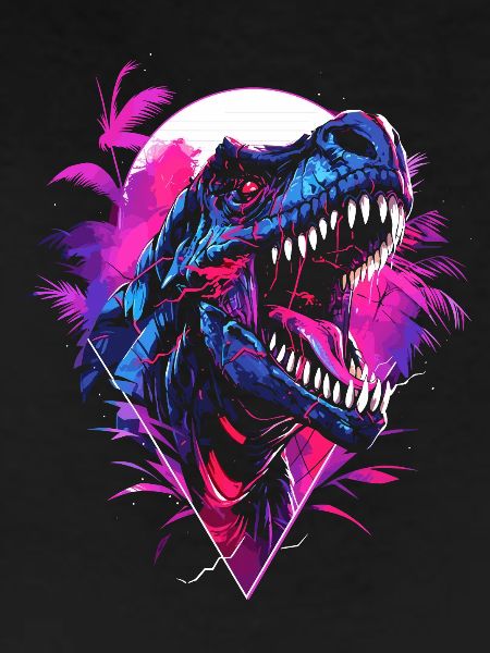 Synthwave T Rex