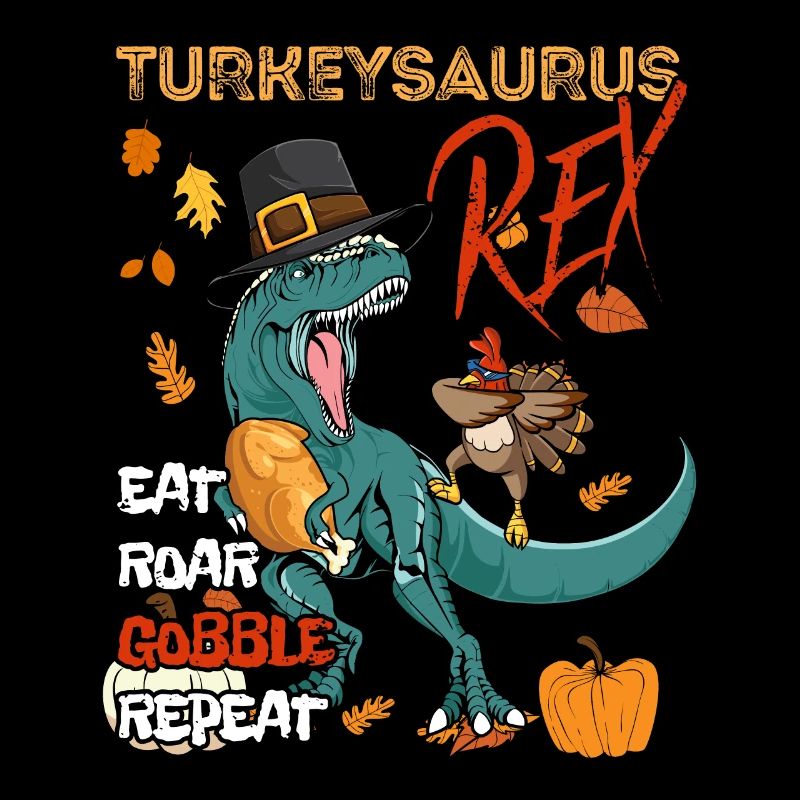 Les enfants drôle Turkeysaurus Rex Dab Dinde Dino