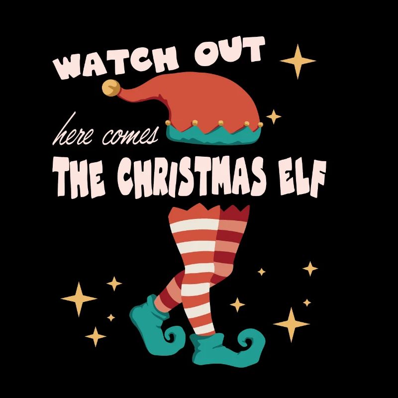here comes the Christmas elf matching holiday sets