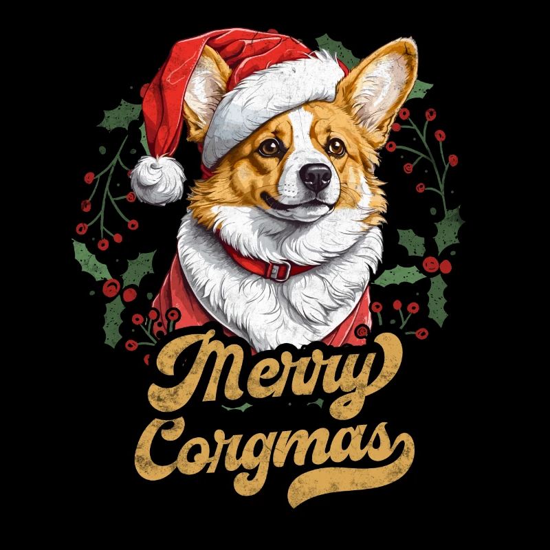 Joyeux Corgi de Noël Corgmas