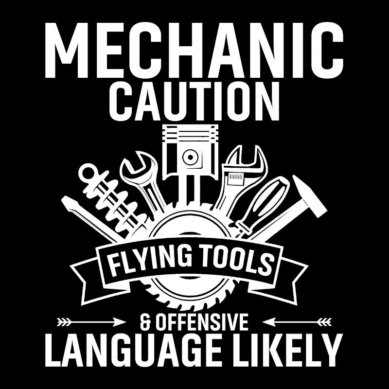 Mechanic Caution Flying Tools