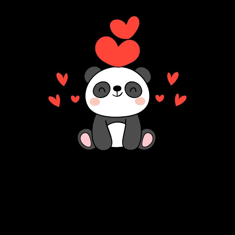 La Saint-Valentin Coeurs de Panda Coeur de Pandas Mignons