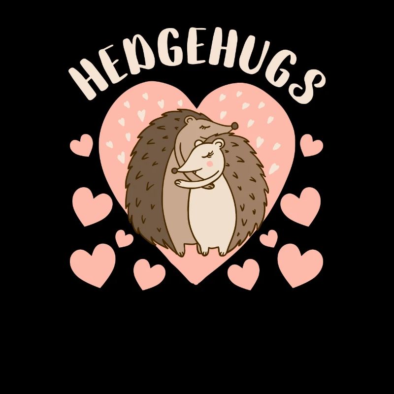 Igel Igel Umarmungen Amor Valentinstag Liebe Paar