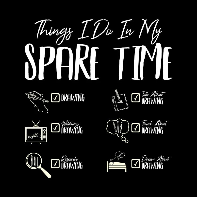Ce que je fais pendant mon temps libre en dessinant
