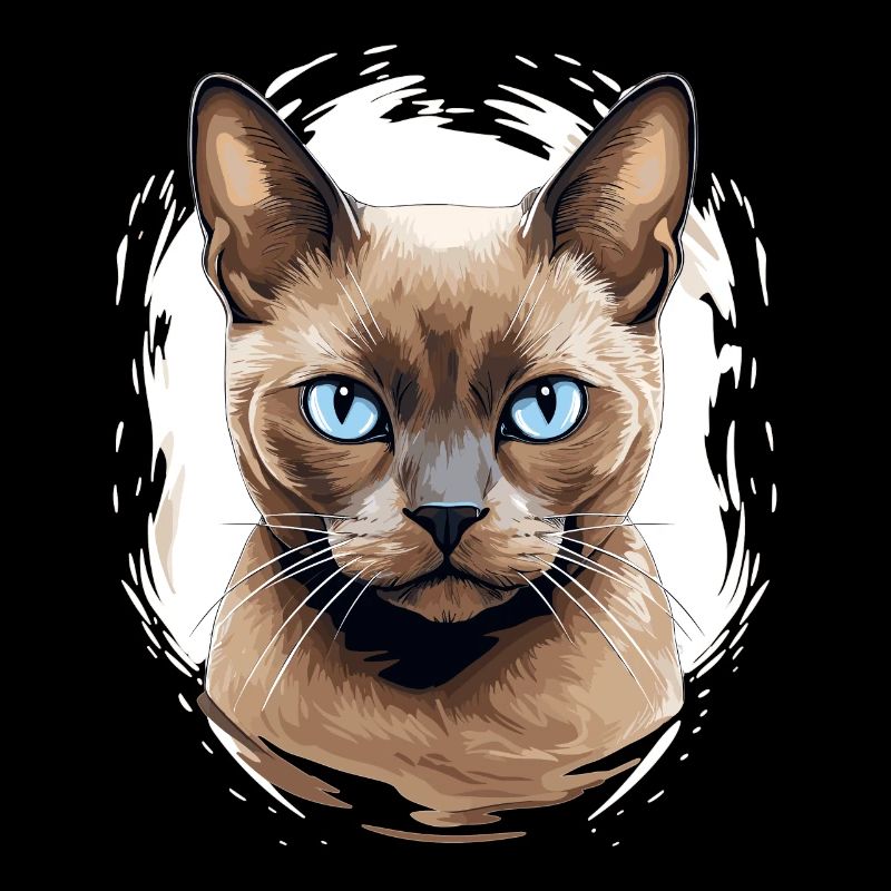 Chat birman Birmanie Katze