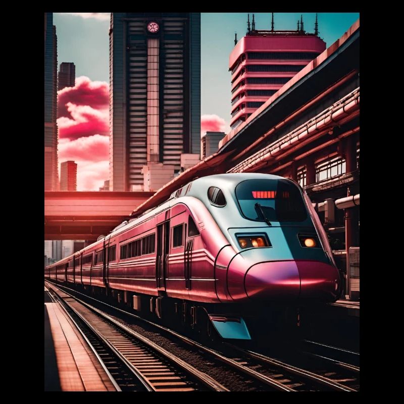 Sunset Tokyo Japan Train
