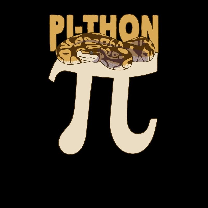 Pi-Thon Lustiger Pi-Tag Python Schlange Mathematik