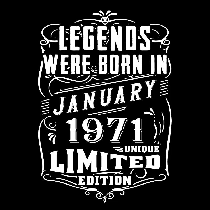 Anniversaire Janvier 1971 Année Edition Limitée