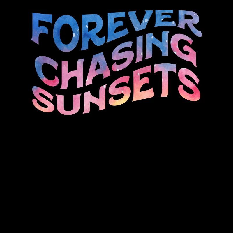 Forever Chasing Sunsets Retro Summer Vacation