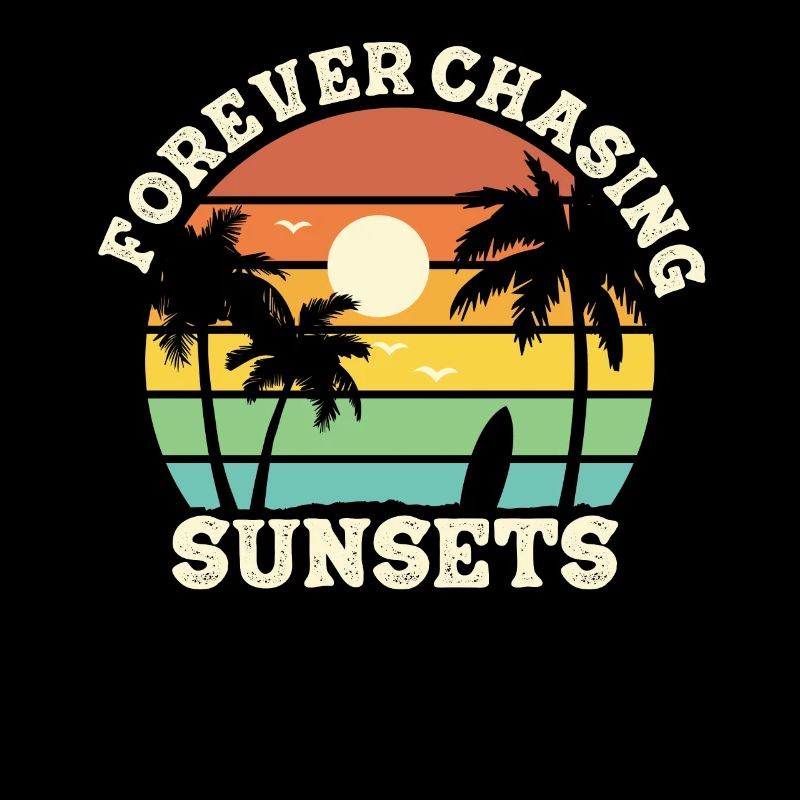Forever Chasing Sunsets Vacances d’été rétro
