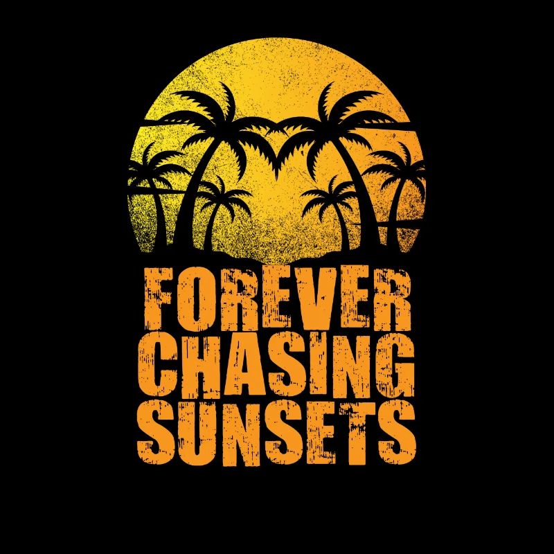 Forever Chasing Sunsets Vacances d’été rétro