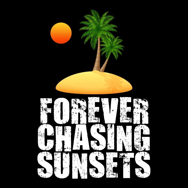 Forever Chasing Sunsets Retro Summer Vacation