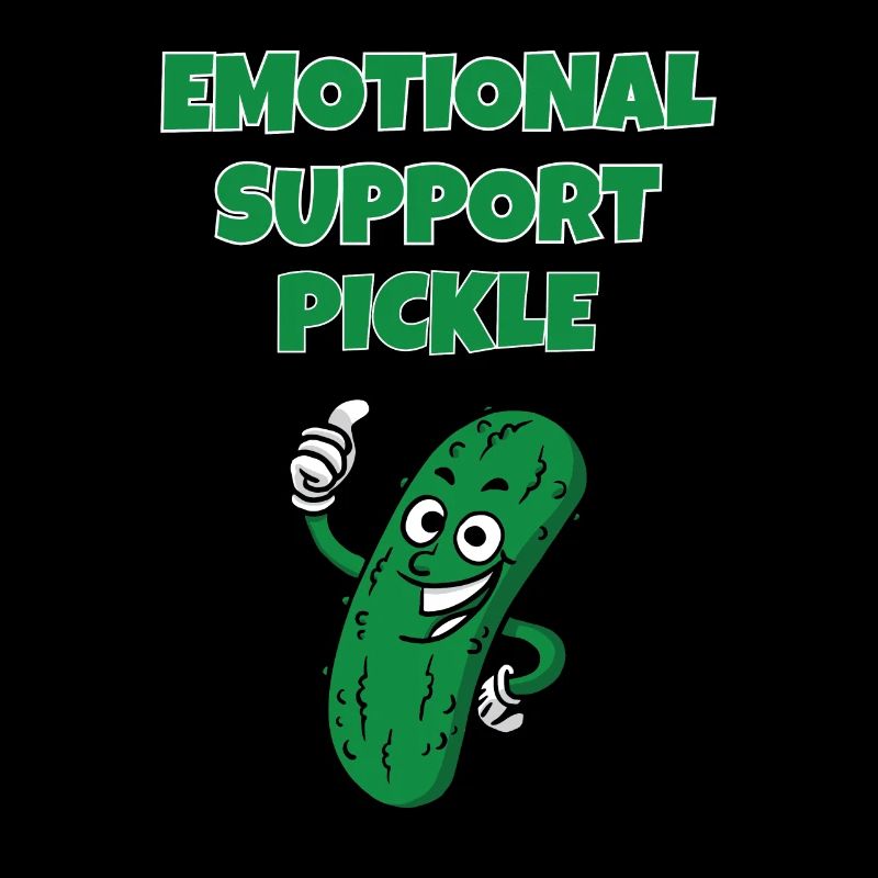 Emotional Support Pickle Supportive Extrovert
