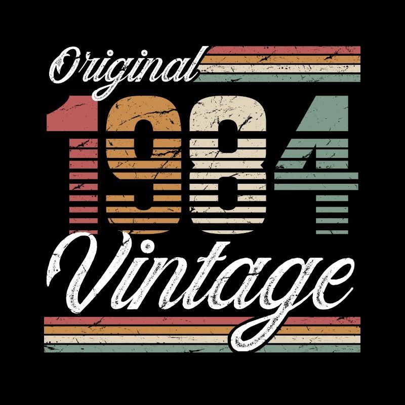 1984 Année de naissance 40e anniversaire Millésime