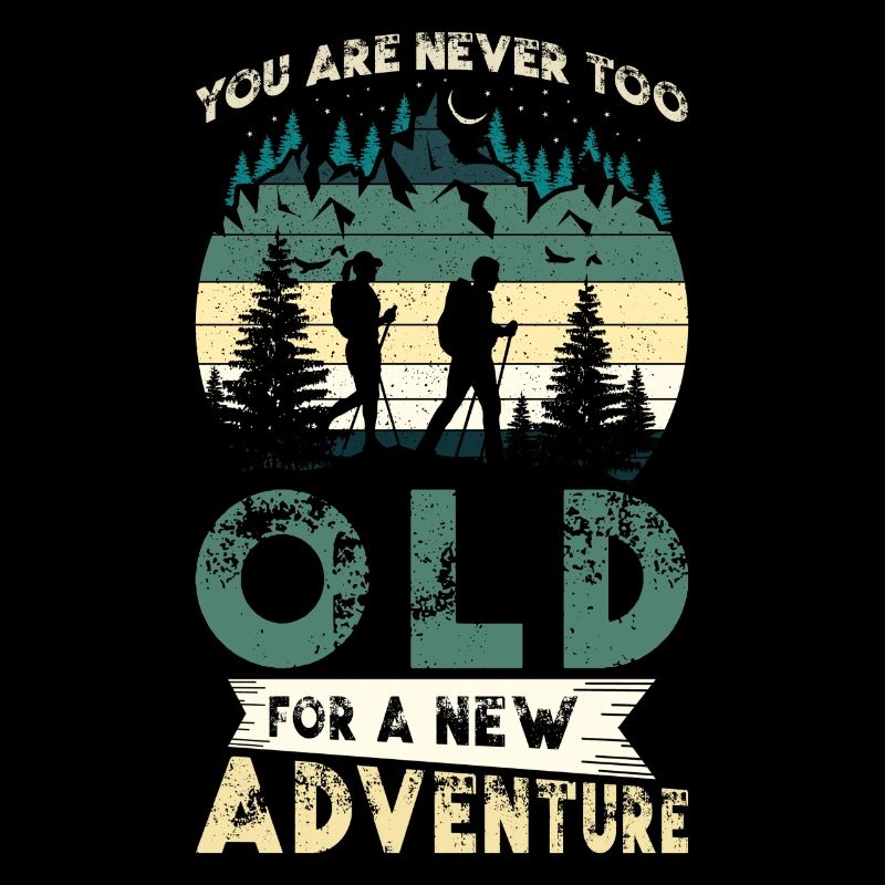 Wanderabenteuer Wanderer Geschenk Bergwald