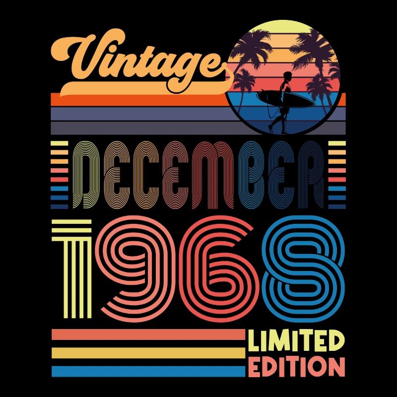 Geburtstag Dezember 1968. Geschenk vom Dezember 1968.