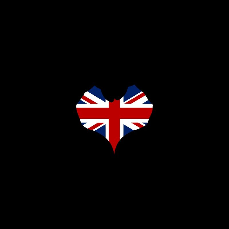 England Heart Shape with Hands
