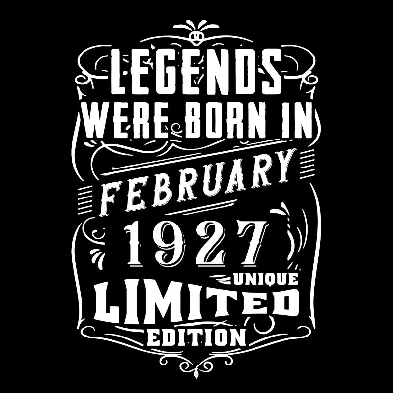 Anniversaire Février 1927 Année Edition Limitée