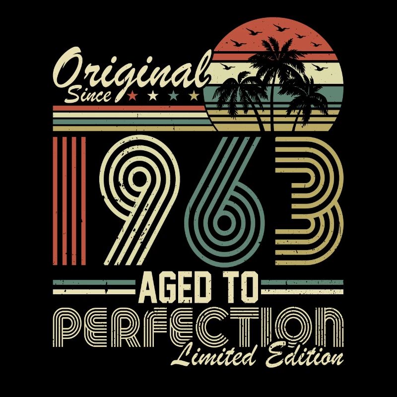 60e anniversaire rétro cadeau 1963