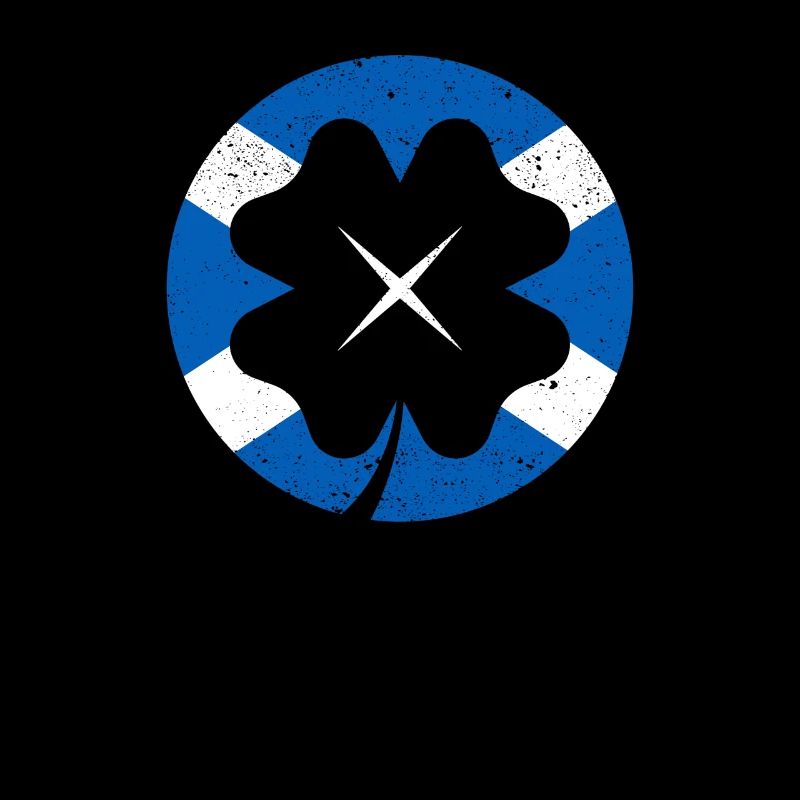 Drapeau écossais irlandais trèfle feuille