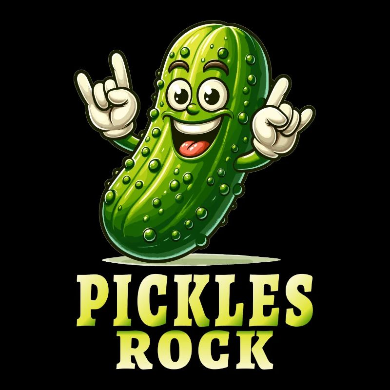 Cornichons Funny Pickles Concombre Jeu de mots