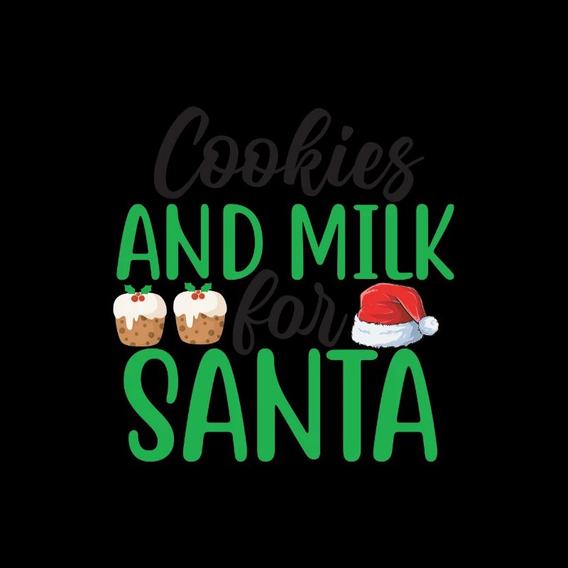Biscuits et lait pour le Père Noël