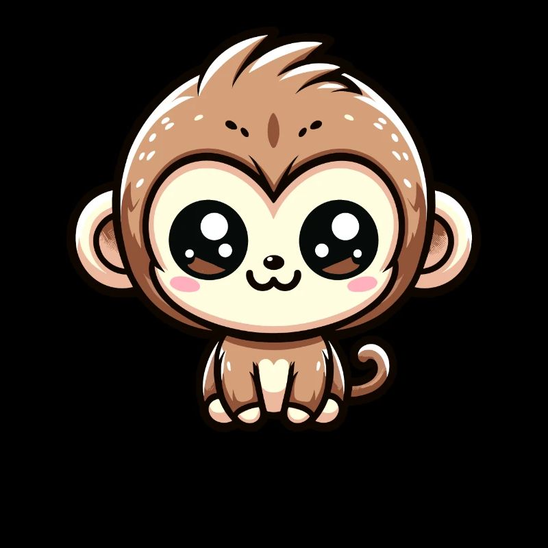 Kawaii Monkey Bébé Singe