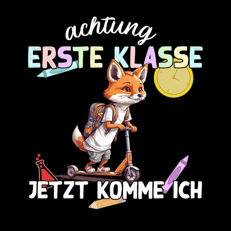 Fuchs Erstklässler Einschulung Schulstart Design