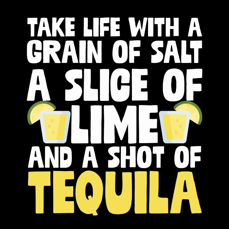 Ein Körnchen Salz, eine Scheibe Limette _ Schuss Tequila