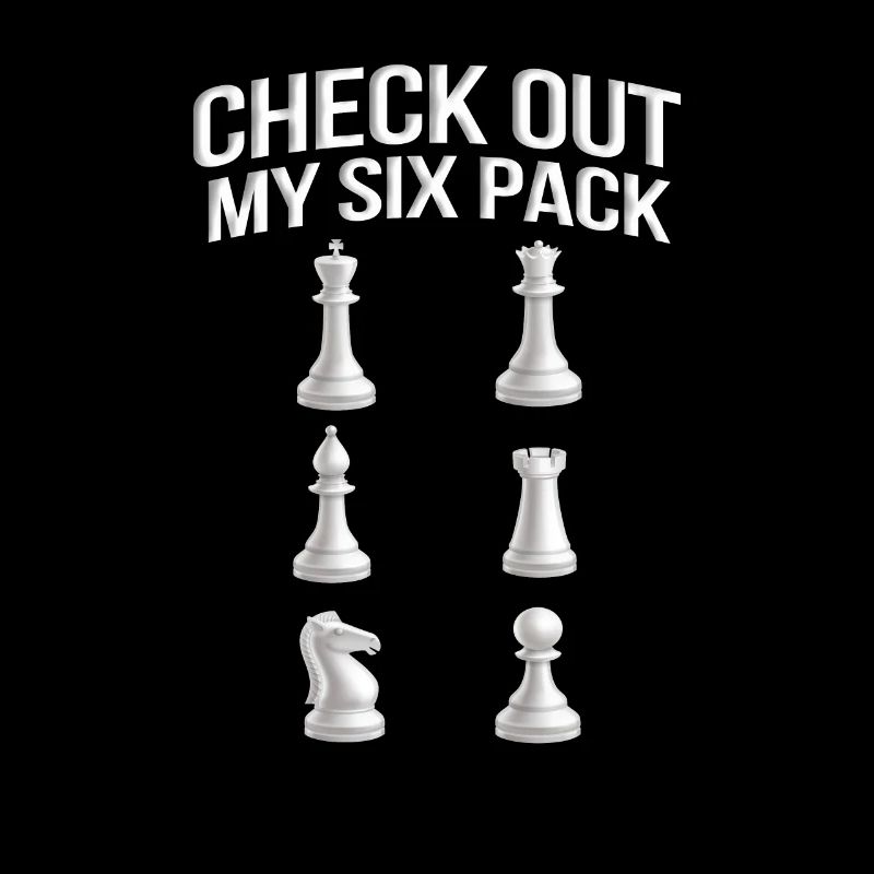 Jetez un coup d’œil à mon joueur d’échecs drôle de pack de six
