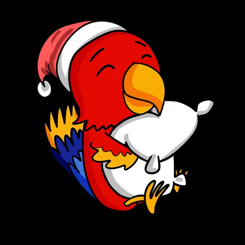 Perroquet, Oiseau, Mignon, Fatigué, Noël