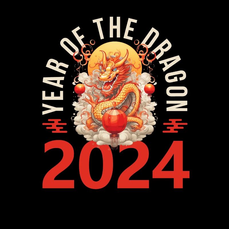 Année du Dragon Joyeux Nouvel An Chinois 2024