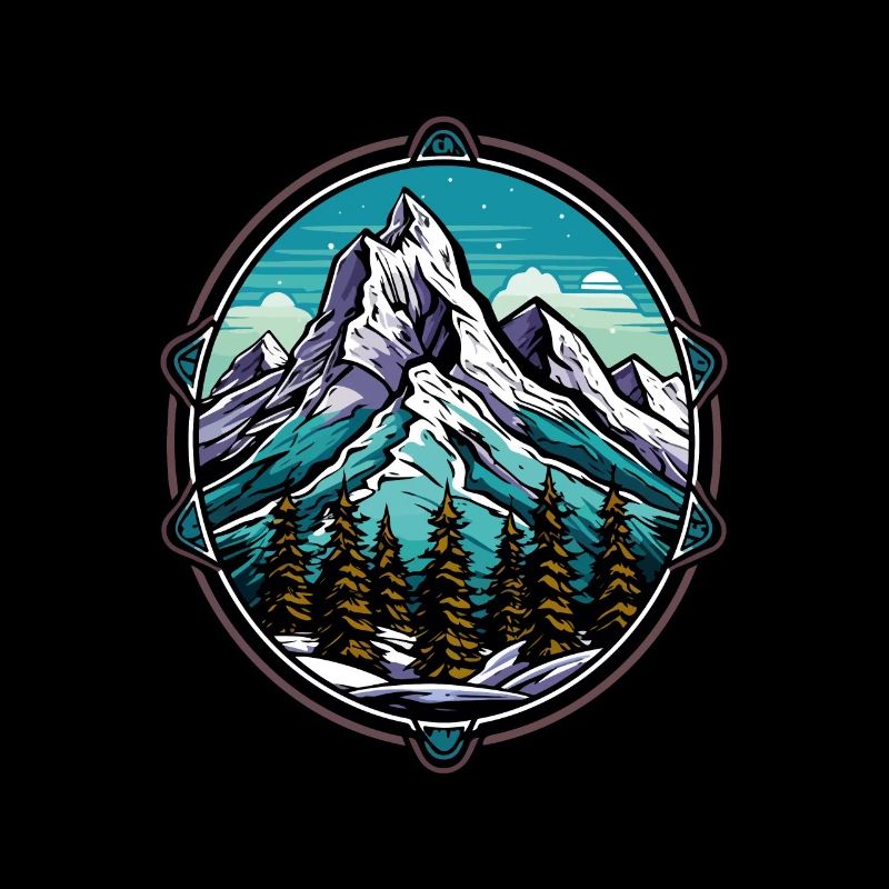 Berge Symbol Icon Wappen