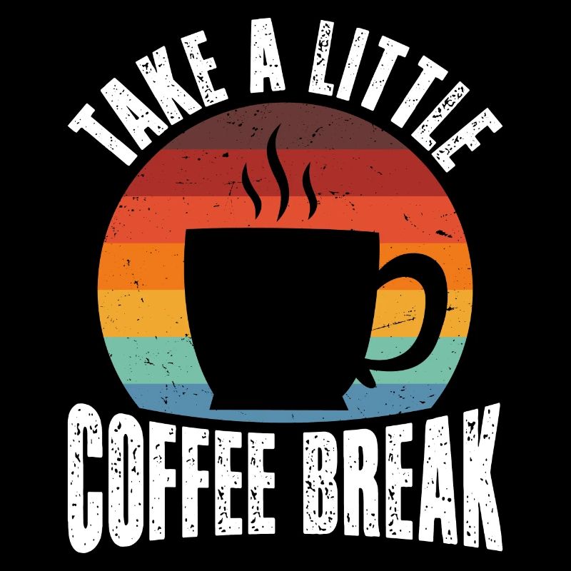 Machen Sie Eine Kleine Kaffeepause Retro