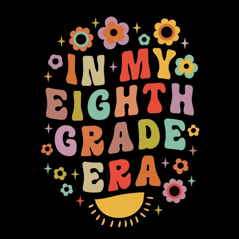 Dans mon huitième année ère 8e année Groovy Vintage