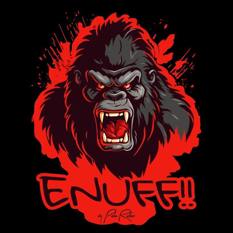 Fed Up, Enough Is Enough: Angry Gorilla
