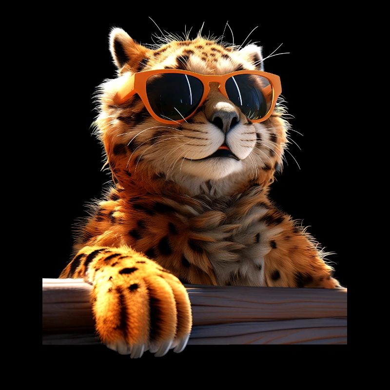 Lunettes de soleil guépard Chats guépard Mignon guépard