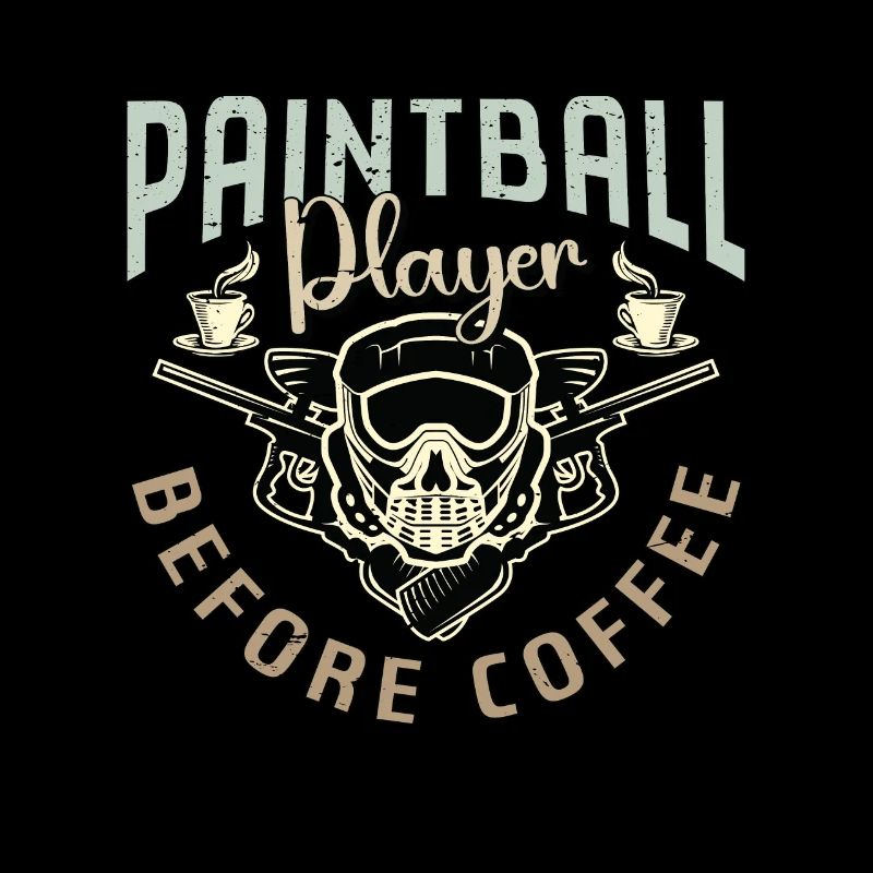 Paintball Player Before Paintballing Coffee Lover