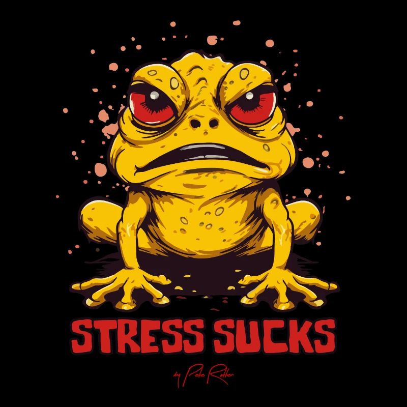 Angry Frog Toad says: Stress sucks