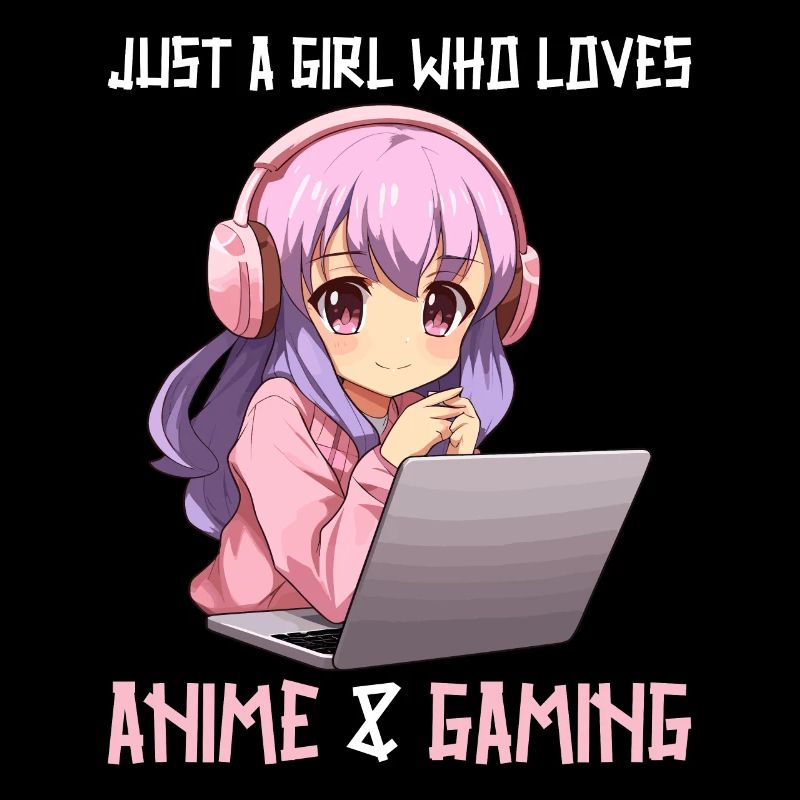 Kawaii Mädchen Anime Manga Mädchen Katze