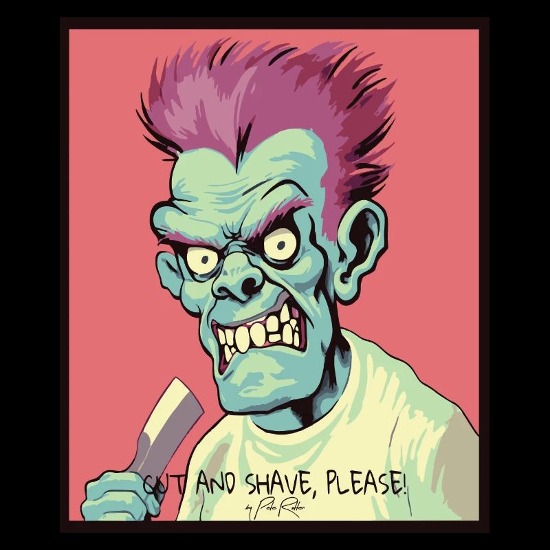 Le salon de coiffure Coiffeur Zombie