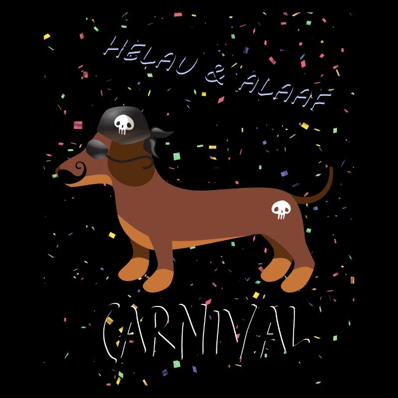 Teckel, Carnaval, Carnaval, Helau, Alaaf, Pirate