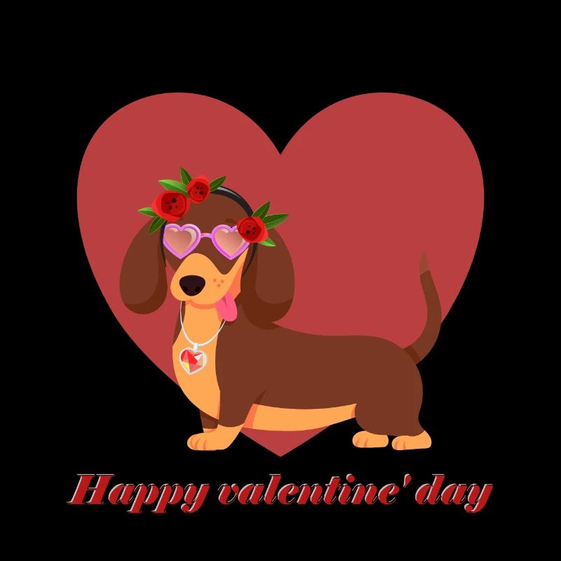 Dackel, Liebe, Valentinstag, valentine's day